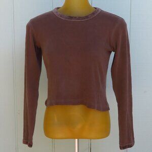 Long sleeve crop top vintage